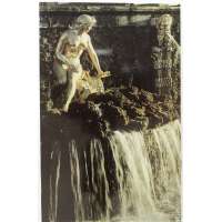 Pohled RUSKO PETROHRAD PETRODVOREC FONTÁNA 01 V BAR ČISTÝ