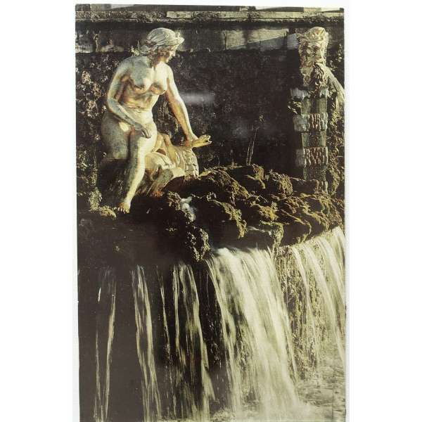 Pohled RUSKO PETROHRAD PETRODVOREC FONTÁNA 01 V BAR ČISTÝ