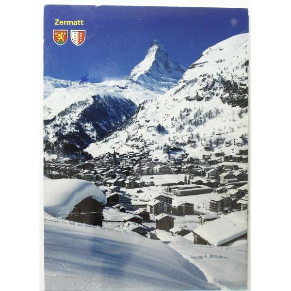 Pohled ŠVÝCARSKO ZERMATT V BAR PROŠLÝ