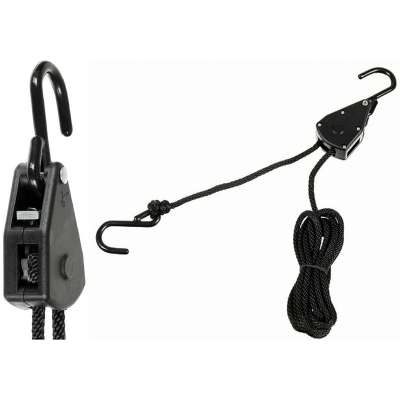 LANOVÁ RÁČNA 4mm DÉLKA 2m K UCHYCENÍ, KOTVENÍ ŘERNÁ