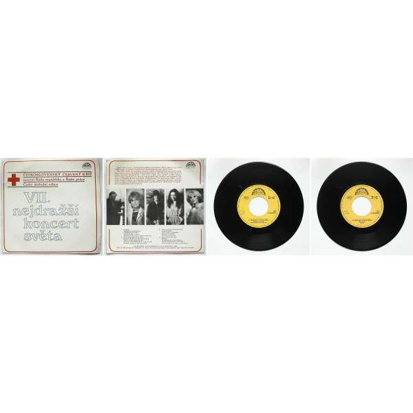 DESKA VINYL SP ČS ČERVENÝ KŘÍŽ VII. NEJDRAŽŠÍ KONCERT SVĚTA 1982 SUPRAPHON