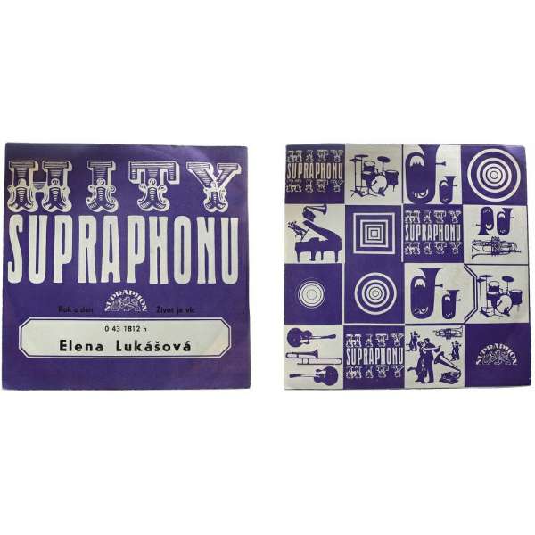 DESKA VINYL SP ELENA LUKÁŠOVÁ 1.ROK A DEN 2.ŽIVOT JE VÍC 1975 SUPRAPHON