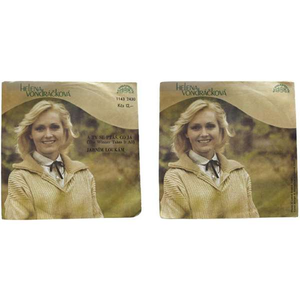 DESKA VINYL SP HELENA VONDRÁČKOVÁ 1.A TY SE PTÁŠ, CO JÁ 2.JARNÍM TOULKÁM 1980 SUPRAPHON