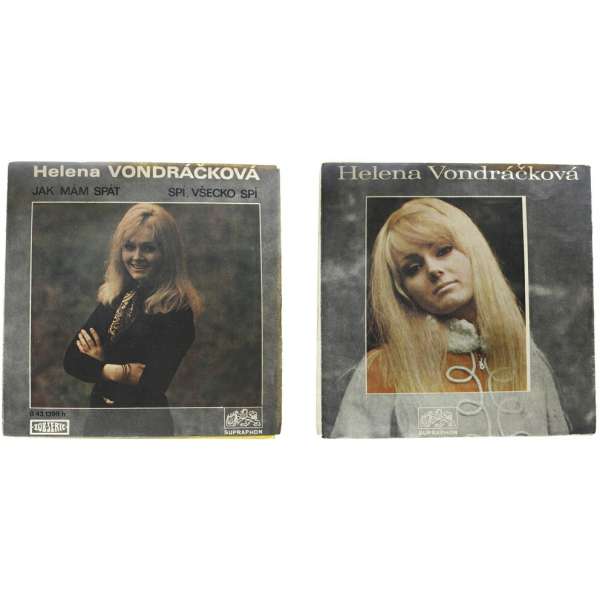 DESKA VINYL SP HELENA VONDRÁČKOVÁ 1.JAK MÁM SPÁT 2.SPÍ,VŠECHNO SPÍ 1972 SUPRAPHON