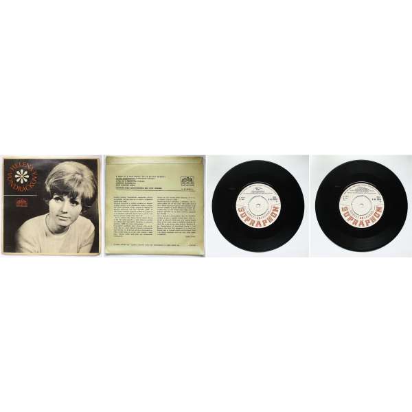 DESKA VINYL SP HELENA VONDRÁČKOVÁ 1.TO SE NIKDO NEDOVÍ 2.HÁDEJ 1968 SUPRAPHON