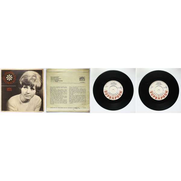 DESKA VINYL SP HELENA VONDRÁČKOVÁ 1.VZDÁLENÝ HLAS 2.POSLEDNÍ PRÁZDNINY 1967 SUPRAPHON