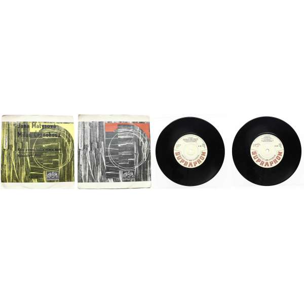 DESKA VINYL SP JANA MATYSOVÁ-MILAN ČERNOHOUZ  1.KDO POSLA LÁSKU VŘERA 2.KOUZELNÝ DŮM 1971 SUPRAPHON