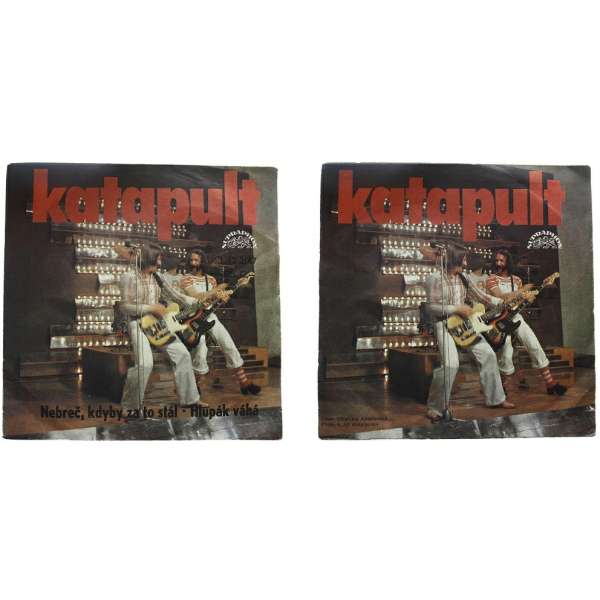 DESKA VINYL SP KATAPULT 1.NEBREČ,KDYBY ZA TO STÁL 2.HLUPÁK VÁHÁ 1977 SUPRAPHON