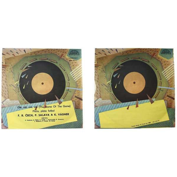 DESKA VINYL SP RINGO ČECH 1.OLÉ,OLÉ 2.PLÁČE,PLÁČE FOTBAL 1988 SUPRAPHON
