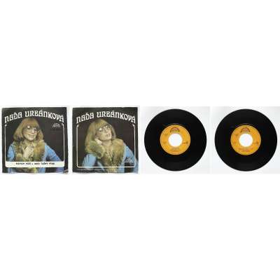 DESKA VINYL SP URBÁNKOVÁ 1. MÁVÁM RŮŽÍ 2.JAKO TAŽNÝ PTÁK 1975 SUPRAPHON