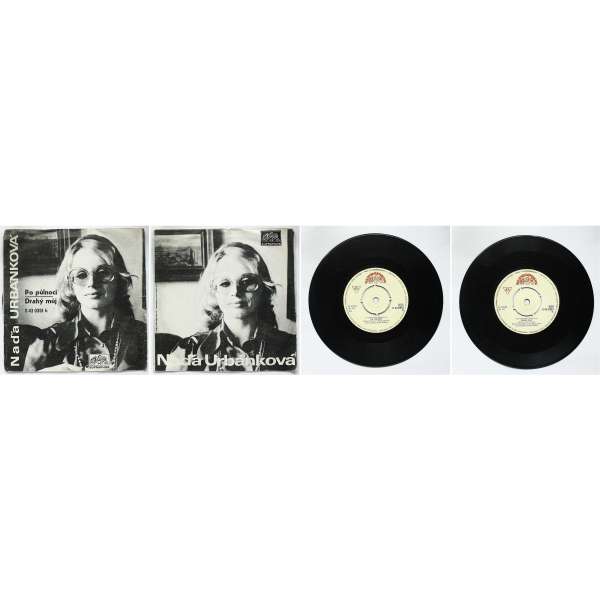 DESKA VINYL SP URBÁNKOVÁ 1. PO PŮLNOCI 2.DRAHÝ MŮJ 1967 SUPRAFON