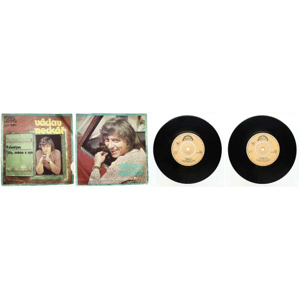 DESKA VINYL SP VÁCLAV NECKÁŘ 1.VALENTÝNA 2.TÁTA,MÁMA A SYN 1974 SUPRAPHON