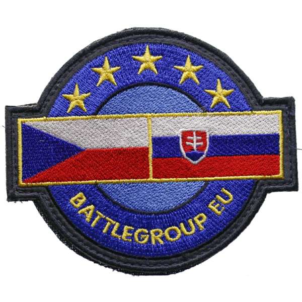 NÁŠIVKA ČESKO-SLOVENSKÁ BITEVNÍ SKUPINA EU velcro
