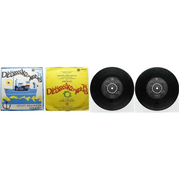 DESKA VINYL SP DĚČÍNSKÁ KOTVA A.BRACHÁČEK,J.KORN 1.PÁTÉ LÉTO 2.V LESE VONÍ JEHLIČÍ 1971 PANTON