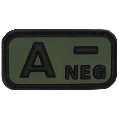 NÁŠIVKA 3D PVC KREV A- 5x2,5cm VELCRO OLIV