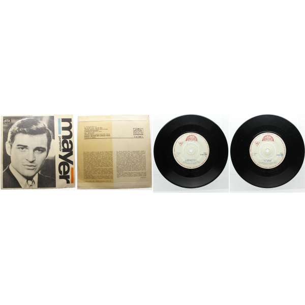 DESKA VINYL SP JAROMÍR MAYER 1.ON RŮŽI DAL 2.HEJ,MADLÉN 1972 V1 SUPRAPHON