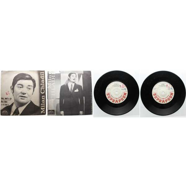 DESKA VINYL SP MILAN CHLADIL  1.VÍTR,DÉŠŤ A JÁ 2.PRO TEBE 1972 SUPRAPHON