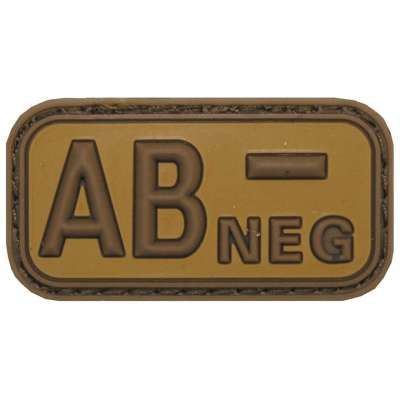 NÁŠIVKA 3D PVC KREV AB- 5x2,5cm VELCRO DESERT