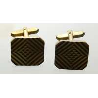 MANŽETOVÉ KNOFLÍKY 2ks ZLATÉ 20x20mm