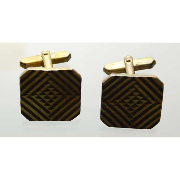 MANŽETOVÉ KNOFLÍKY 2ks ZLATÉ 20x20mm
