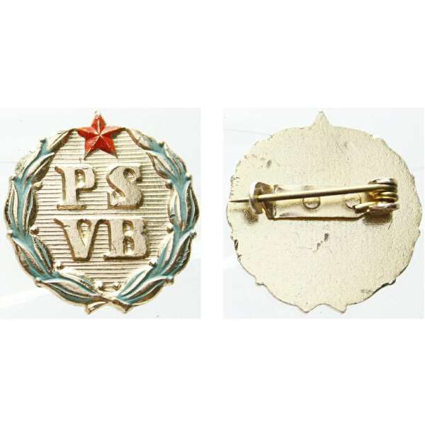 ODZNAK PSVB 21mm ZAPICHOVACÍ ZLATÝ