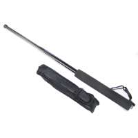 OBUŠEK TELESKOP POLICE MALÝ S POUZDREM 19cm, ROZTAŽENÝ 50cm S STŘÍBRNÝ