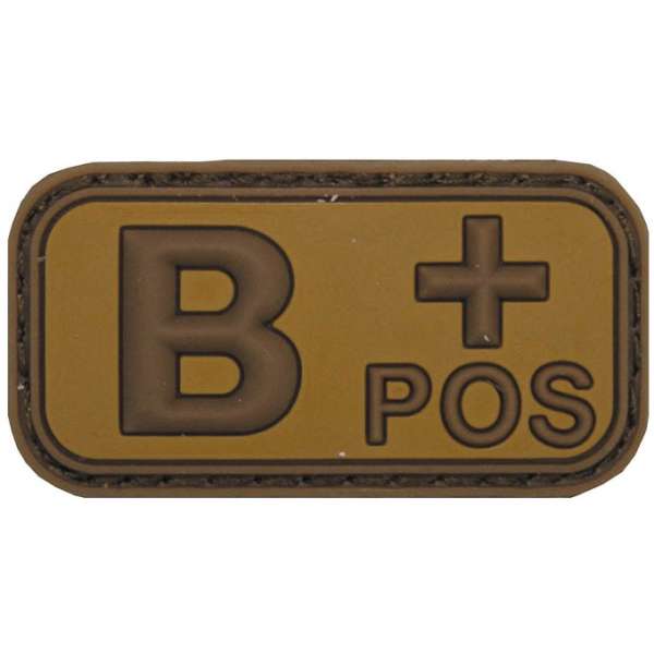 NÁŠIVKA 3D PVC KREV B+ 5x2,5cm VELCRO DESERT
