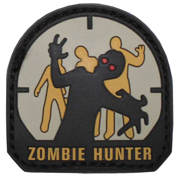 NÁŠIVKA 5x5cm Zombie Hunter VELCRO