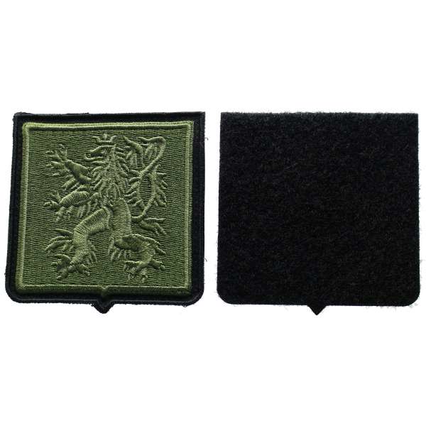 NÁŠIVKA AČR 24.ZÁKLADNA DOPRAVNÍHO LETECTVA PRAHA-KBELY 6x6cm VELCRO S PODKLADEM PLASTICKÁ orig OLIV