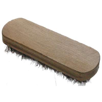 KARTÁČ NA BOTY a ODĚVY 14,5x4,5cm KULATÝ DŘEVO