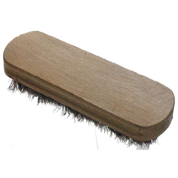 KARTÁČ NA BOTY a ODĚVY 14,5x4,5cm KULATÝ DŘEVO