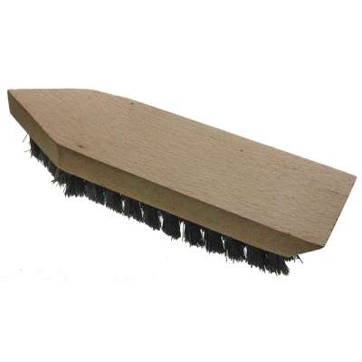 KARTÁČ NA BOTY a ODĚVY 16cm TVRDÝ DŘEVO