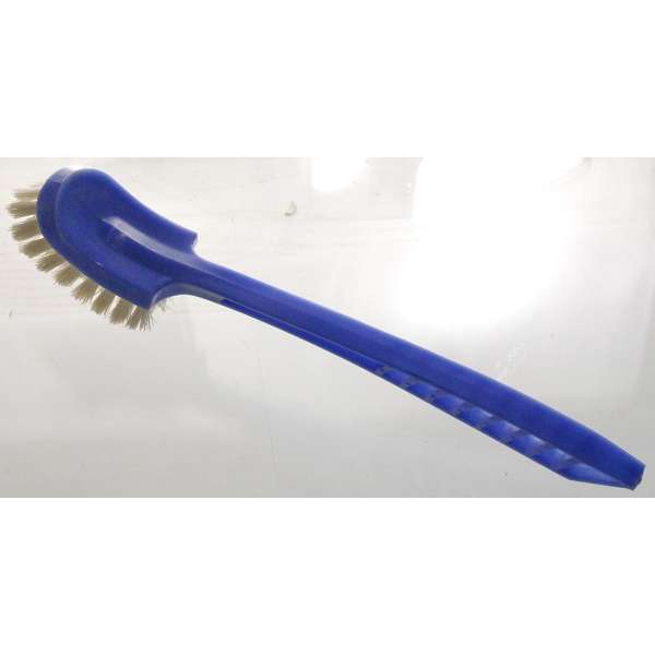 KARTÁČ NA BOTY a ODĚVY 22cm PVC MODRÝ