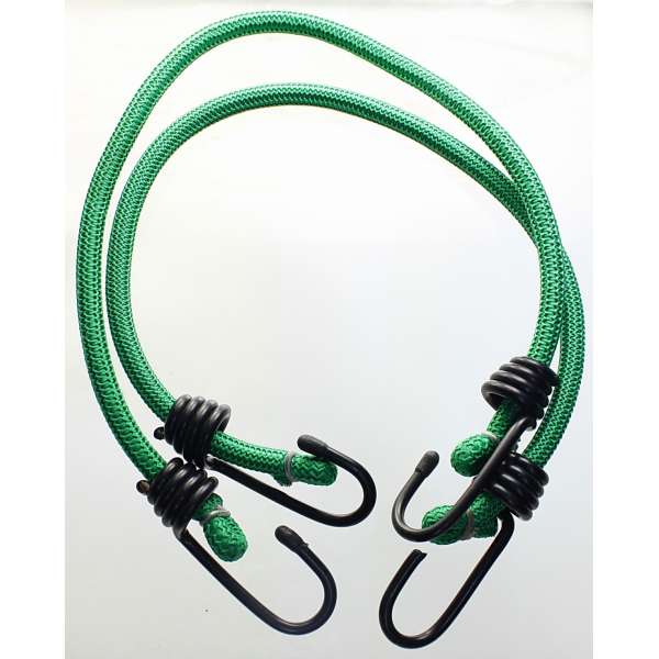 UPÍNACÍ GUMA HOLAND GUMIZUG 2ks 60cm 10mm 2 OCEL HÁKY ZELENÁ