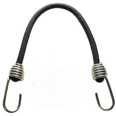 UPÍNACÍ GUMA HOLAND GUMIZUG 42cm 10mm 2 OCEL HÁKY ČERNÁ