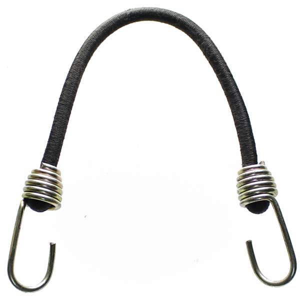 UPÍNACÍ GUMA HOLAND GUMIZUG 42cm 10mm 2 OCEL HÁKY ČERNÁ