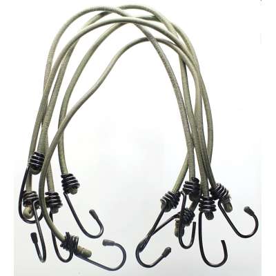 UPÍNACÍ GUMA HOLAND GUMIZUG 5ks 60cm 8mm 2 OCEL HÁKY OLIV