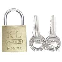 ZÁMEK SPEC OCEL 3x3,2cm KL ABUS 65/30  2 KLÍČE ZLATÝ