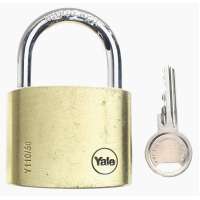 ZÁMEK SPEC OCEL VELKÝ 5,2x3,9cm YALE Y110/50 ZLATÝ