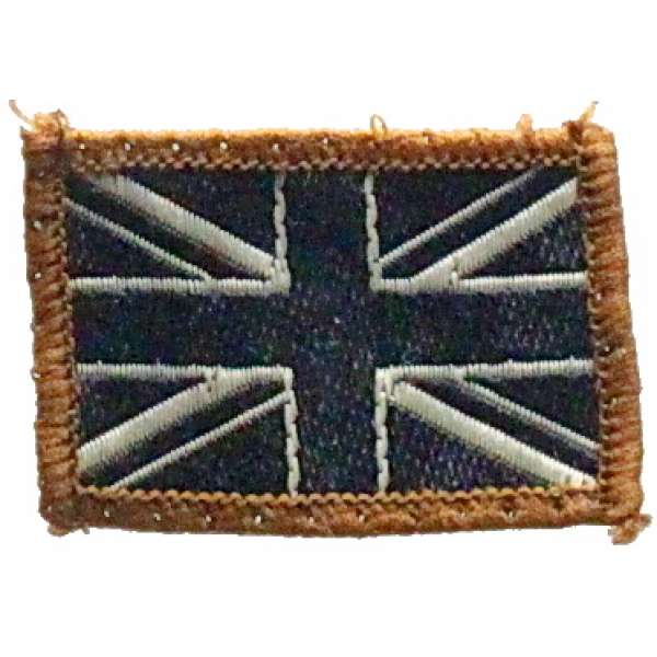 NÁŠIVKA BRIT 40x25mm VLAJKA MALÁ orig ČERNÁ