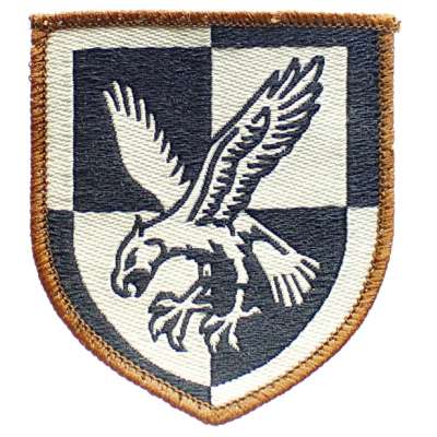 NÁŠIVKA BRIT 55x60mm 16th AIR ASSAULT BRIGADE orig DESERT