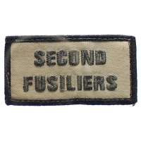 NÁŠIVKA BRIT 70x35mm ROYAL REGIMENT of FUSILIERS TRF orig DESERT