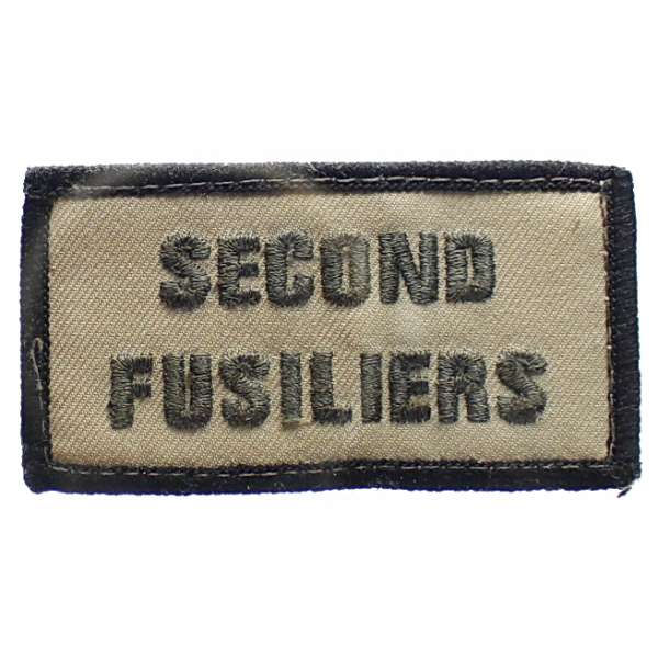 NÁŠIVKA BRIT 70x35mm ROYAL REGIMENT of FUSILIERS TRF orig DESERT