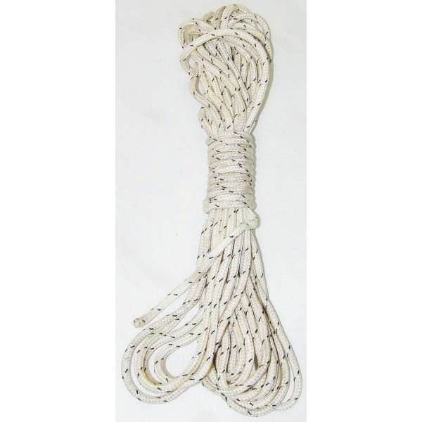 LANO PARACORD BRIT Z ORIG PADÁKU, 10mm 8m, PROVĚŘENÁ EXTREMNÍ PEVNOST, VÝROBCE GQ PARACHUTES LTD UK
