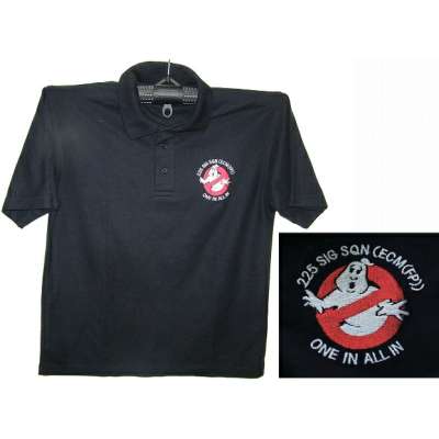 TRIKOT BRIT S NÁŠIVKOU 225 SIG SQN ONE IN ALL IN 65-BA 35-POLYEST orig MODRÝ