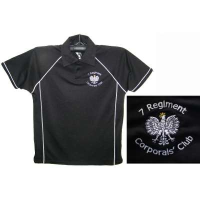 TRIKOT BRIT S NÁŠIVKOU 7 REGIMENT CORPORALS CLUB orig ČERNÝ