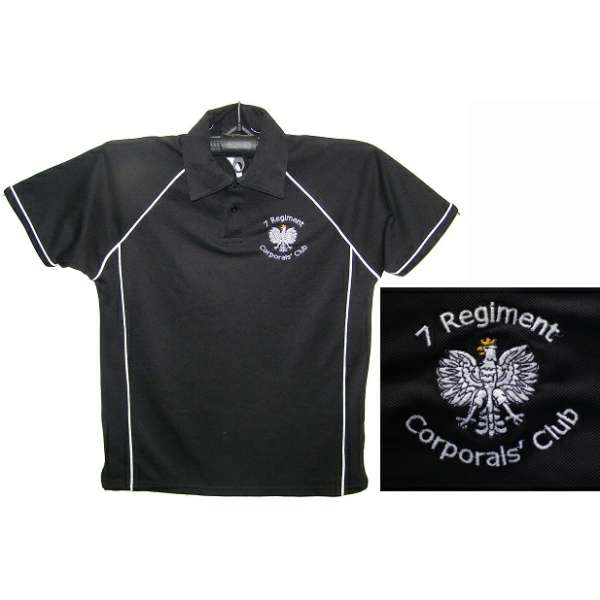 TRIKOT BRIT S NÁŠIVKOU 7 REGIMENT CORPORALS CLUB orig ČERNÝ