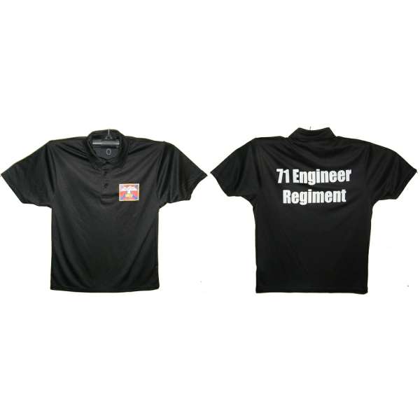 TRIKOT BRIT S NÁŠIVKOU 71 ENGINEER REGIMENT FUNKČNÍ orig ČERNÝ