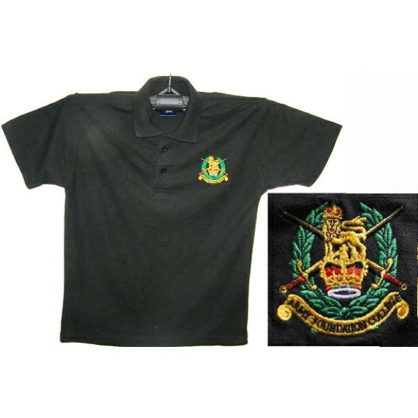 TRIKOT BRIT S NÁŠIVKOU ARMY FOUNDATION COLLEGE orig ČERNÝ