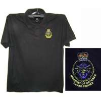 TRIKOT BRIT S NÁŠIVKOU MINISTRY OF DEFENCE GUARD SERVICE 65-BA 35-POLYEST orig ČERNÝ